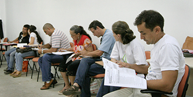 Em sala de aula, os ACS encerram a quarta e última fase do Curso Técnico, que tem 560 h/a.