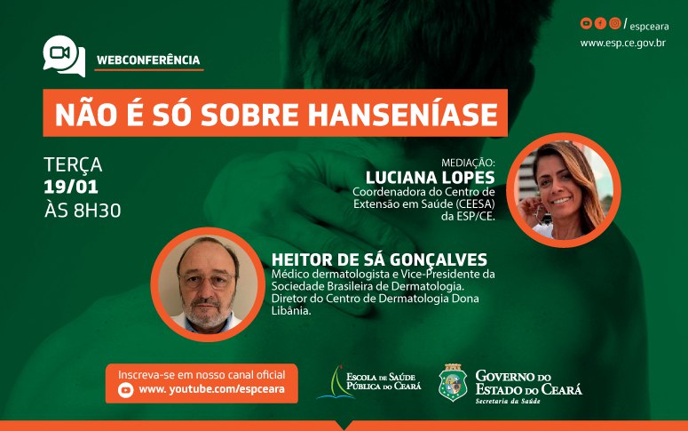 Webconferência debate doenças de pele nesta terça-feira, 19