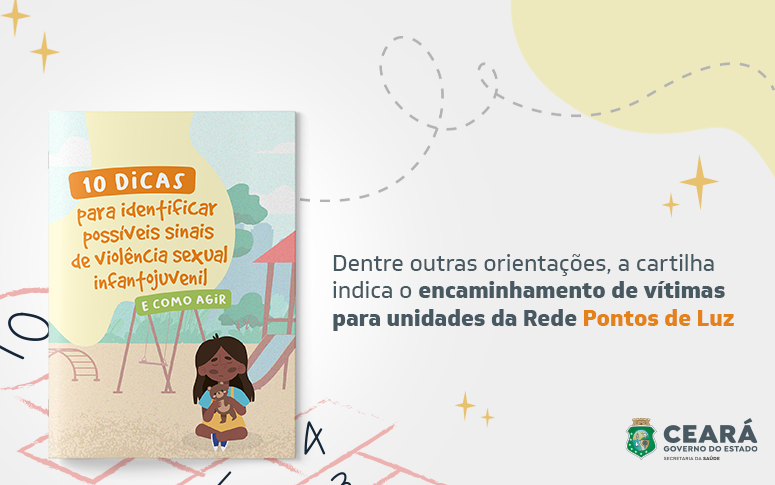 Cartilha produzida pela Sesa orienta como identificar os possíveis sinais de violência sexual em crianças e adolescentes