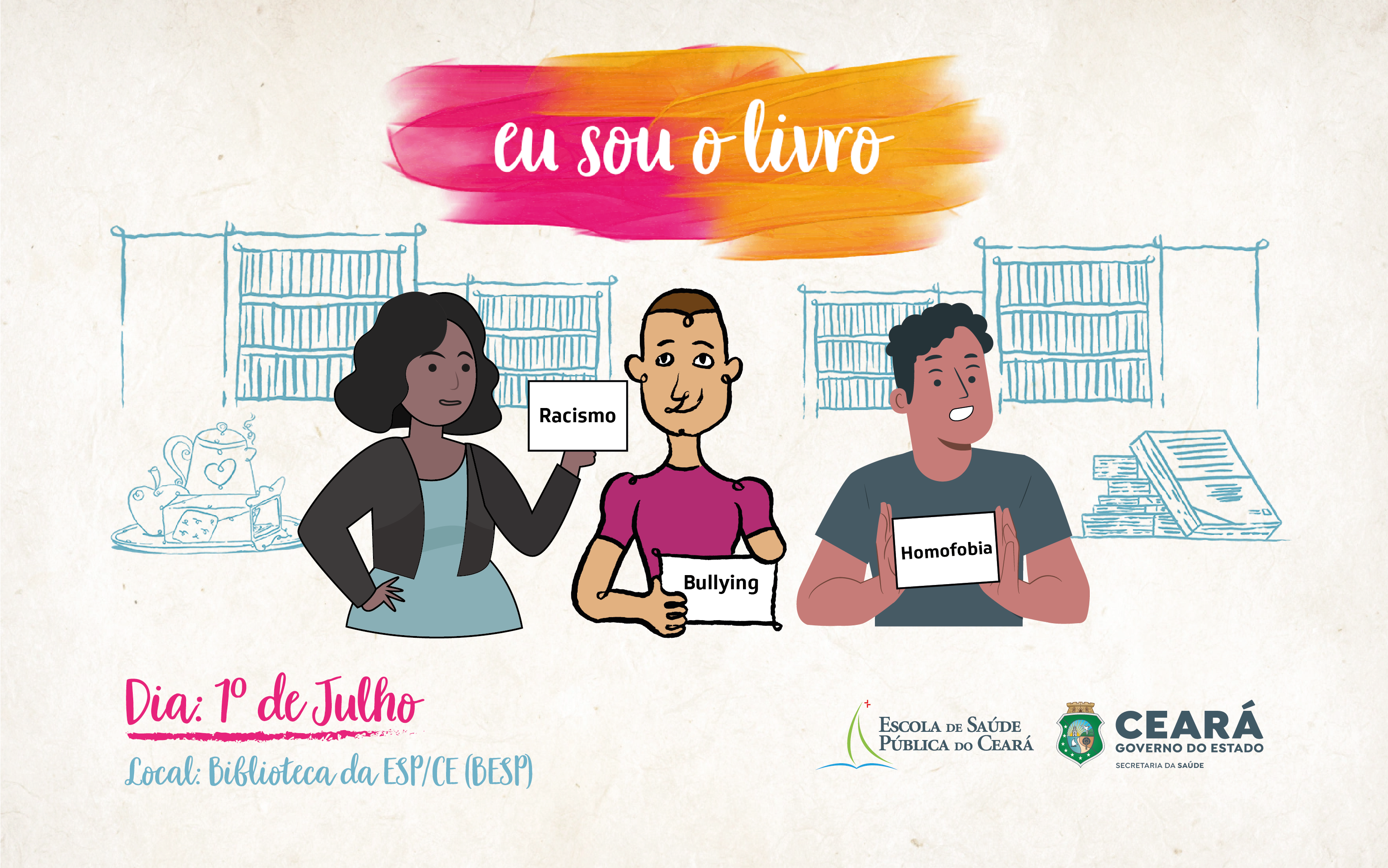 “Eu sou o Livro”: Biblioteca da ESP realiza ação para contar histórias de vida nesta sexta (1º)